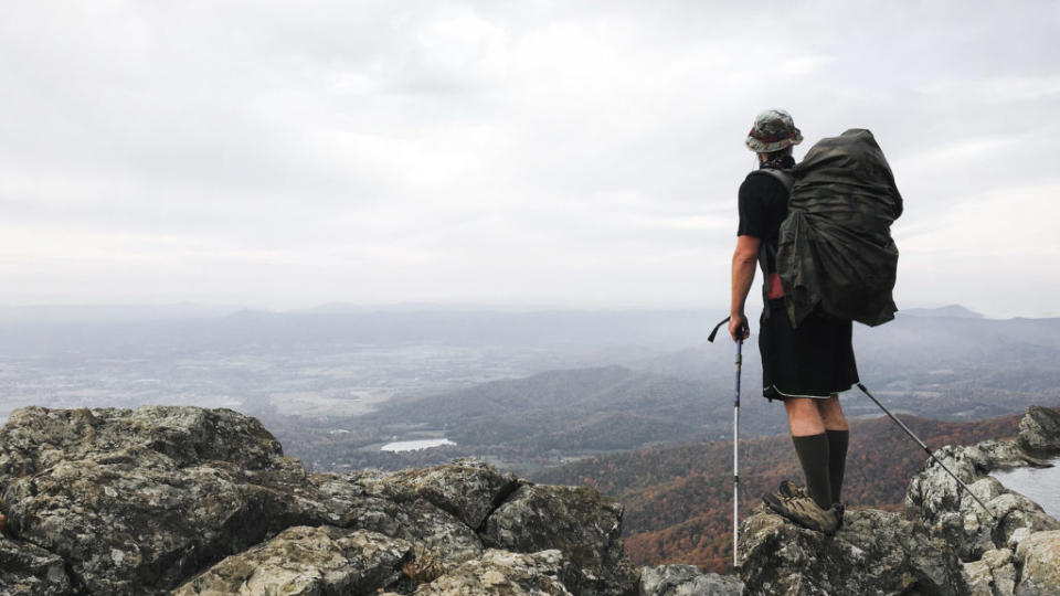 hiking in Shenandoah National Park