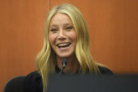 FILE - Gwyneth Paltrow testifies during her trial on March 24, 2023, in Park City, Utah. Paltrow's live-streamed trial over a 2016 collision at a posh Utah ski resort has drawn worldwide attention, spawning memes and sparking debate about the burden and power of celebrity. (AP Photo/Rick Bowmer, Pool, File)