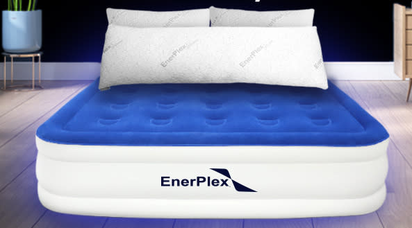 air mattress with pillows