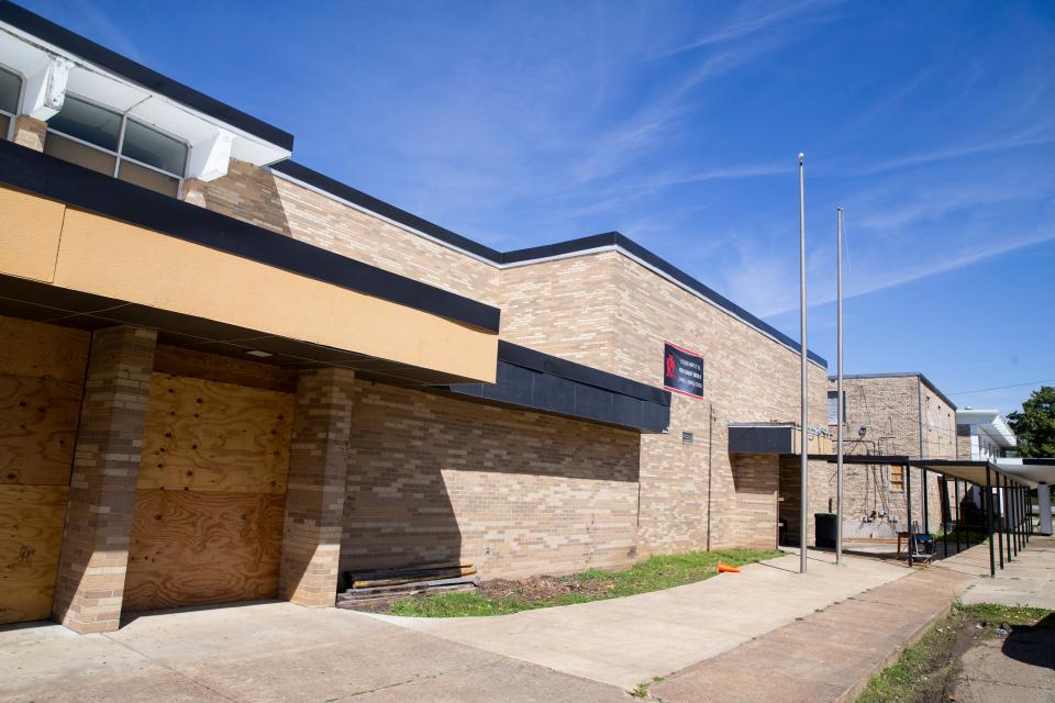 The future location of PURE Academy, which was previously Memphis Academy of Health Sciences, is seen during a tour on Friday, March 29, 2024.