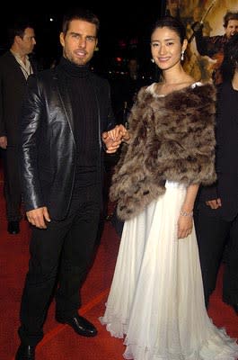 Tom Cruise and Koyuki at the LA premiere of Warner Bros. The Last Samurai