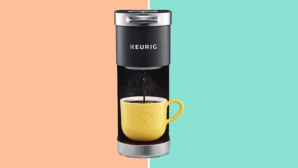 This Keurig coffee maker can fit easily onto your kitchen countertop and it's 45% off at Bed Bath and Beyond.