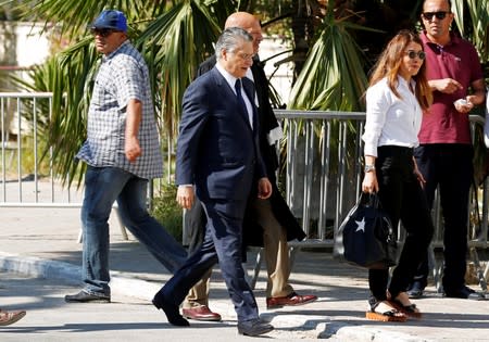 Nabil Karoui, businessman and owner of the private channel Nessma arrives at the Financial and Economic Judiciary pole in Tunis