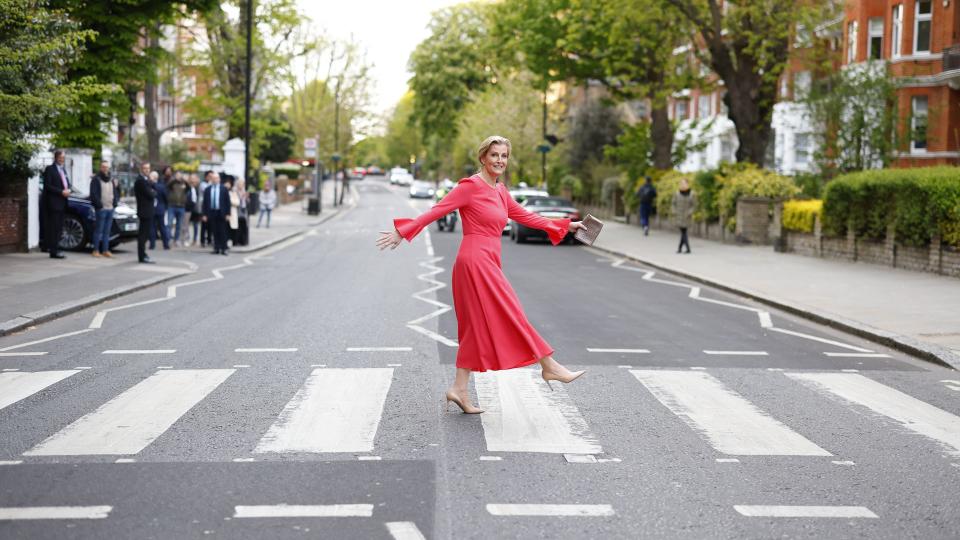 Sophie, Duchess of Edinburgh attends the Orbis Visionaries Reception at Abbey Road Studios.