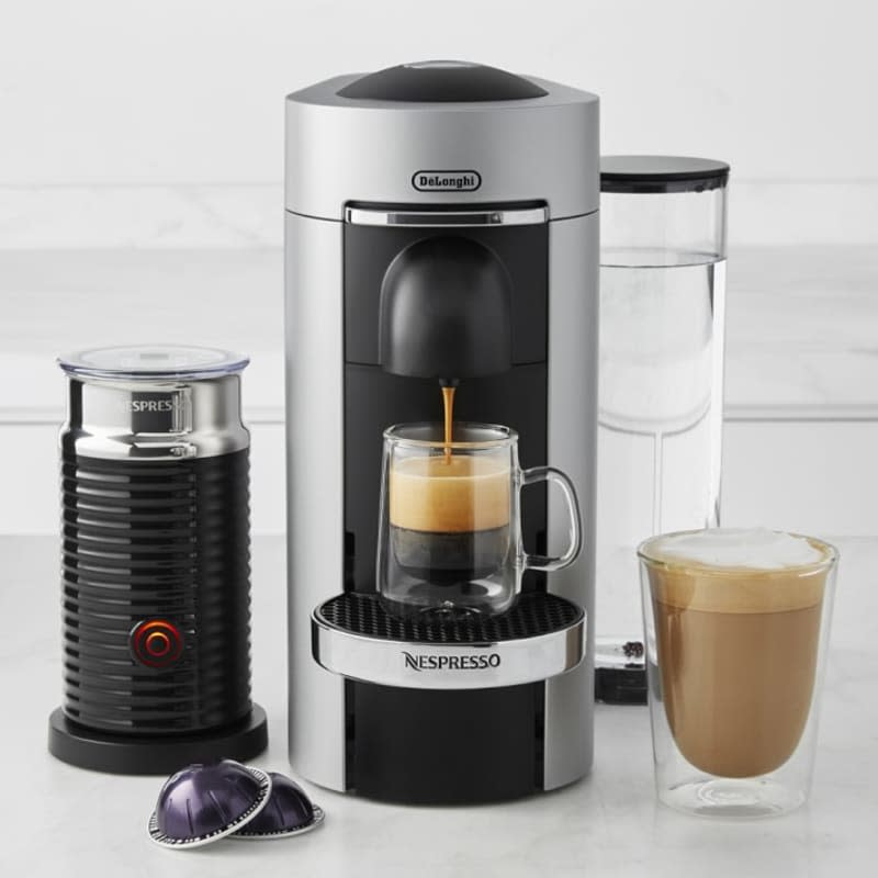 Nespresso VertuoPlus Deluxe Coffee Maker & Espresso Machine with Aeroccino Milk Frother