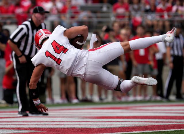 Marvin Harrison Jr. talks about Ohio State's offense in the Buckeyes' 35-7  win over Youngstown State 