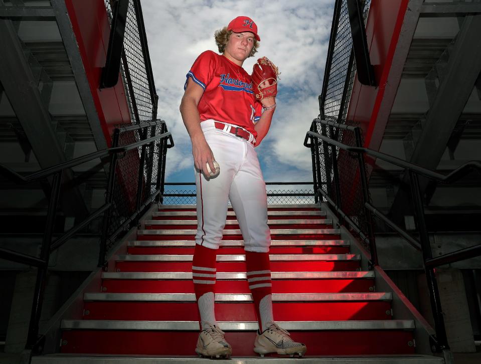Post Crescent baseball player of the year Hortonville High School’s Thomas Burns on Tuesday, July 19, 2022, in Hortonville, Wis.