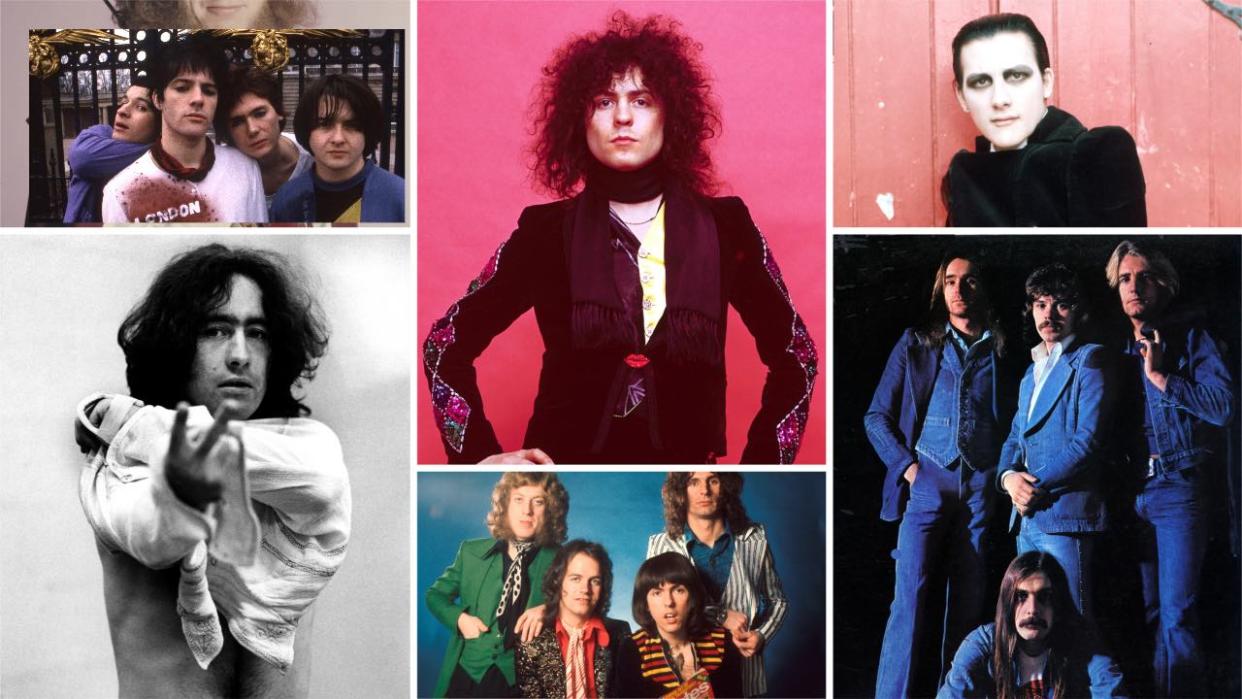  Manic Street Preachers, Free’s Paul Rodgers, Marc Bolan, Slade, The Damned’s Dave Vanian, Statius Quo. 