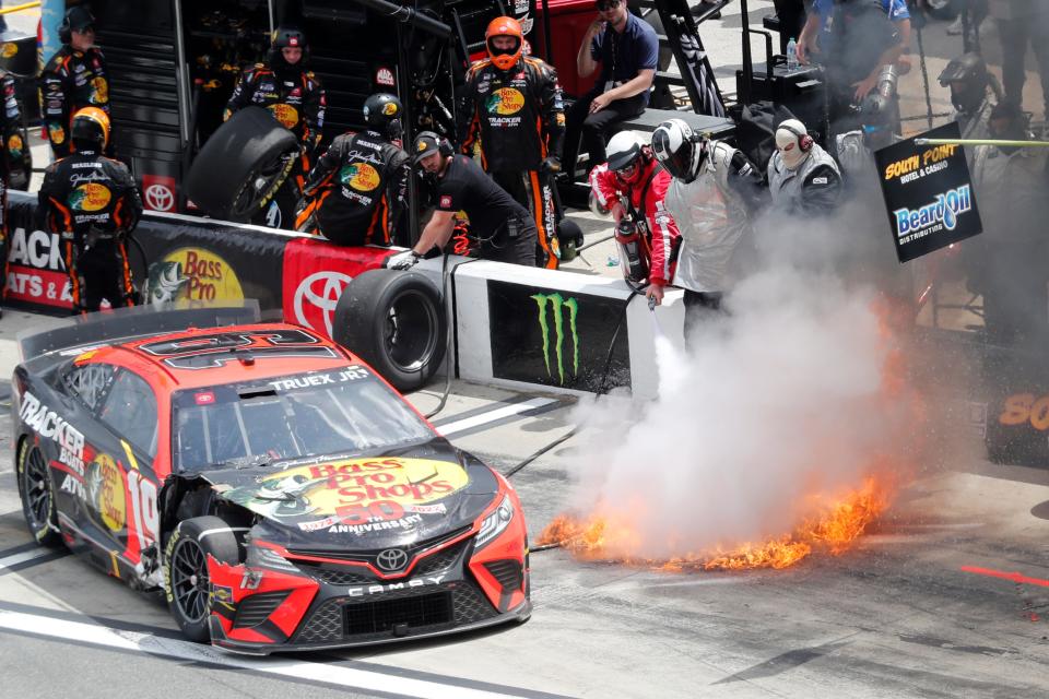Martin Truex dodged a fireball on Pit Road and looked good for the longest time, but in the end Ryan Blaney took the last available playoff spot based on points.