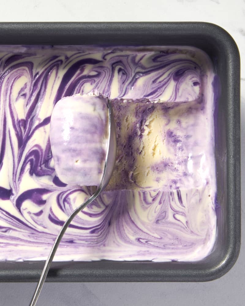 Ube Swirl Ice Cream 