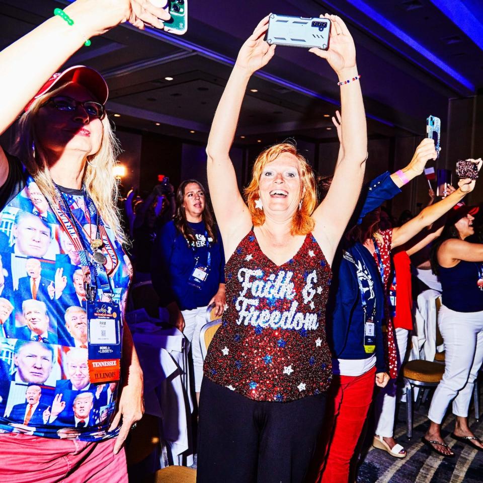 <span class="caption-text">‘Joyful Warriors’ at the Moms for Liberty closing night festivities with faith and freedom on display.</span>