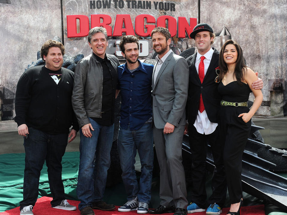 How to Train Your Dragon LA Premiere 2010 Jonah Hill Craig Ferguson Jay Baruchel Gerard Butler TJ Miller America Ferrera