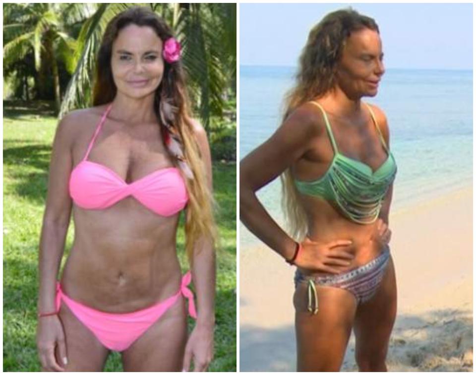 Este es el antes y el después de Leticia Sabater tras su participación en la edición 2017 de ‘Supervivientes’, en la que perdió varios kilos y ganó un bronceado. (Foto: Mediaset / Mediaset).