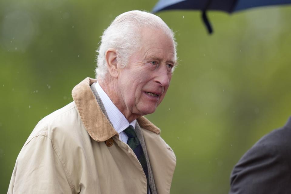 King Charles at a public engagement last week (Andrew Matthews/PA Wire)