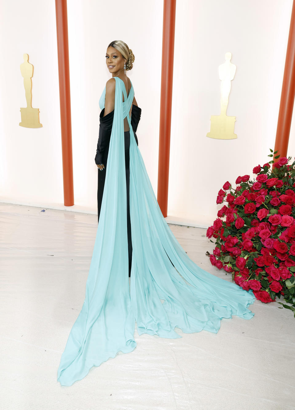 HOLLYWOOD, CALIFORNIA - MARCH 12: Laverne Cox attends the 95th Annual Academy Awards on March 12, 2023 in Hollywood, California. (Photo by Mike Coppola/Getty Images)