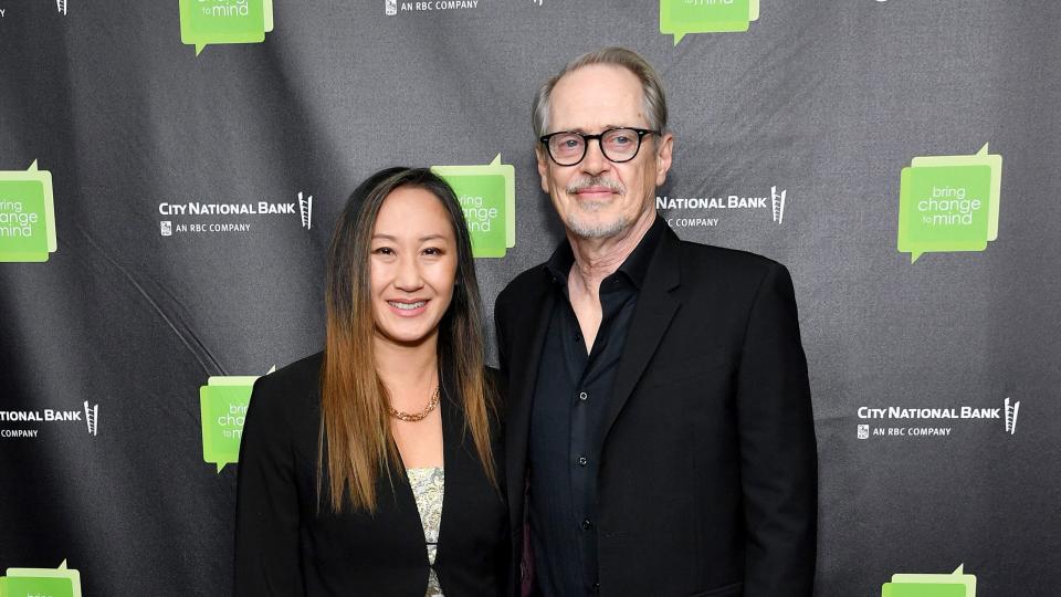 new york, new york october 09 l r karen ho and steve buscemi attend revels revelations 11 hosted by bring change to mind in support of teen mental health at city winery on october 09, 2023 in new york city photo by noam galaigetty images