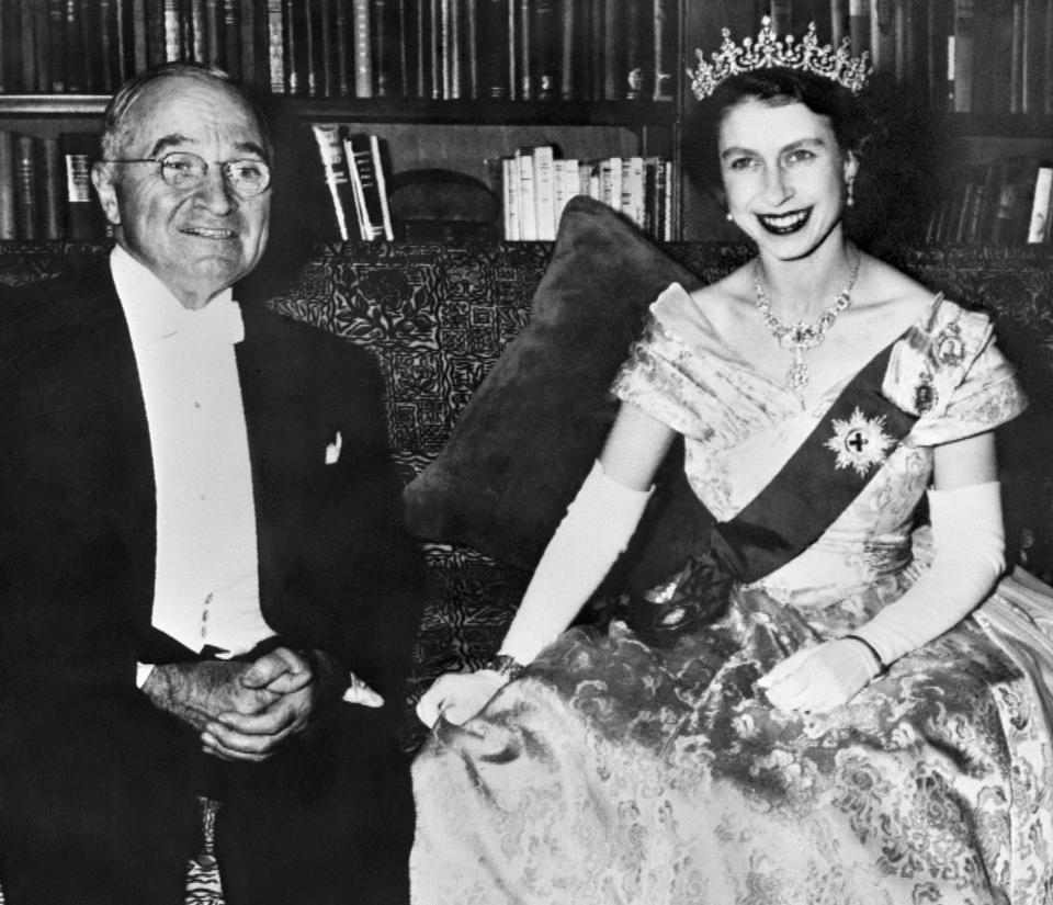 Princess Elizabeth and Harry Truman (AFP/Getty)