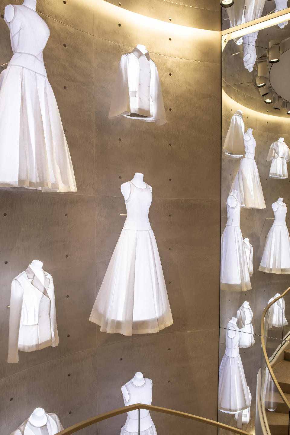 The Hamburg store’s “toile” wall. Courtesy: Achim Multhaupt/Dior