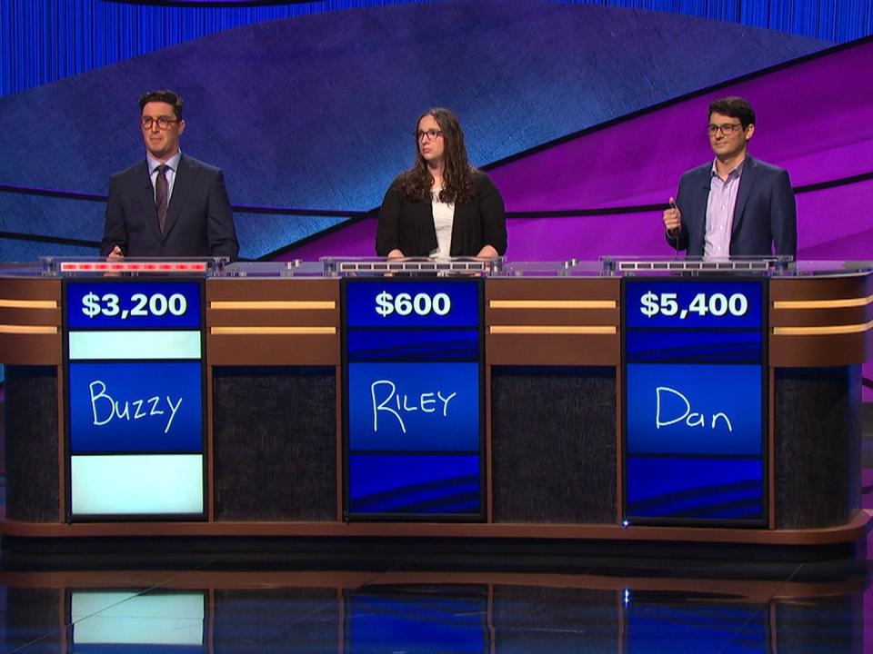 Buzzy Cohen competes on "Jeopardy!"