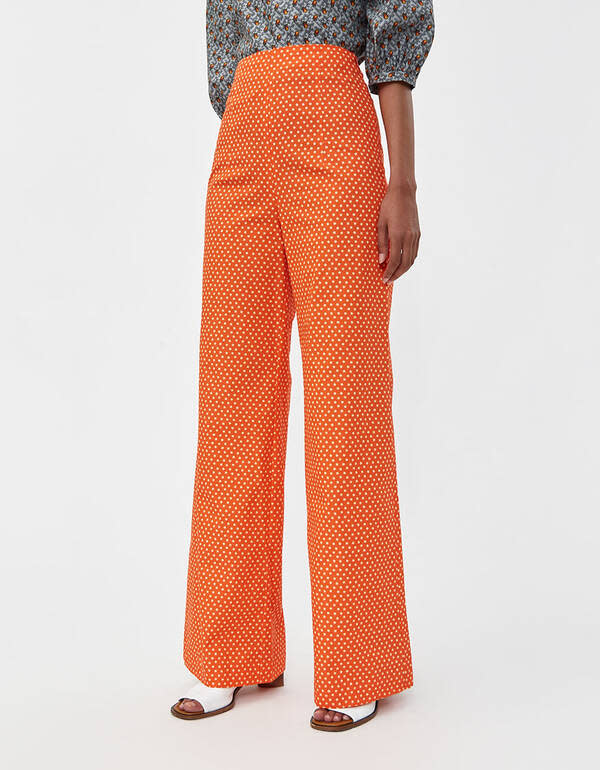 Batsheva wide leg printed trouser. (Credit: Need Supply)