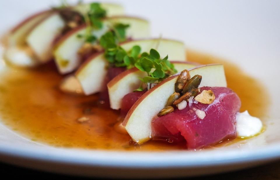 It seems very unlikely that any diner in Austin had ever eaten raw fish with apple and cheese before Tyson Cole opened Uchi in 2003.