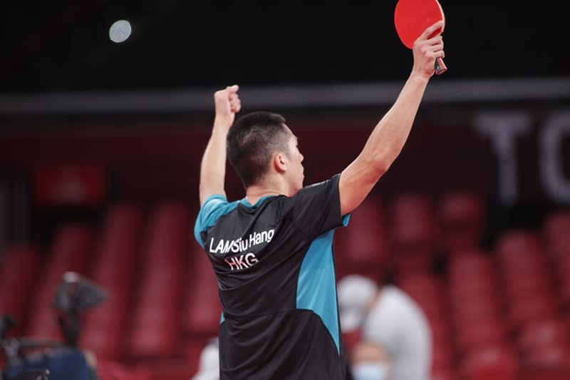 林兆恒在東奧屢次激戰7局險勝。（Photo Credit : ITTF）