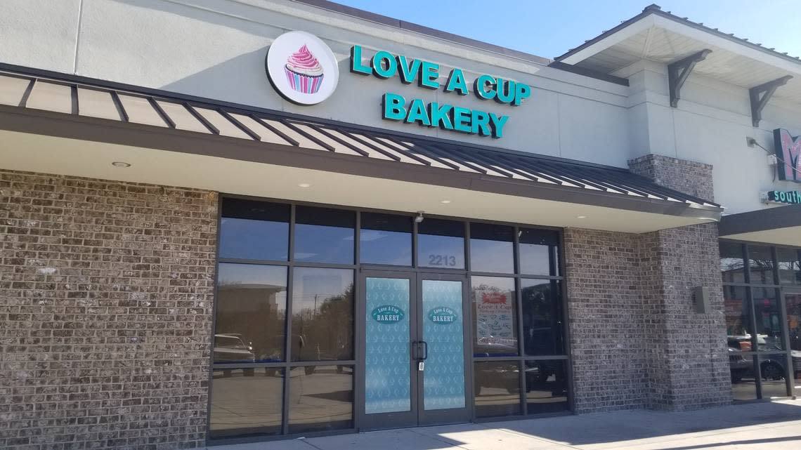 The Love-A-Cup Bakery, which specializes in cupcakes and other sweet treats and breads, opened at 2213 Augusta Road in West Columbia.