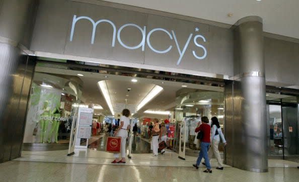 2003  Customers walk out of Macy's the day after the company announced that the 56 Burdines stores and the seven Macy's stores in Florida all will operate under the combined name of Burdines-Macy's May 23, 2003 in North Miami, Florida.  (Photo by Joe Raedle/Getty Images)