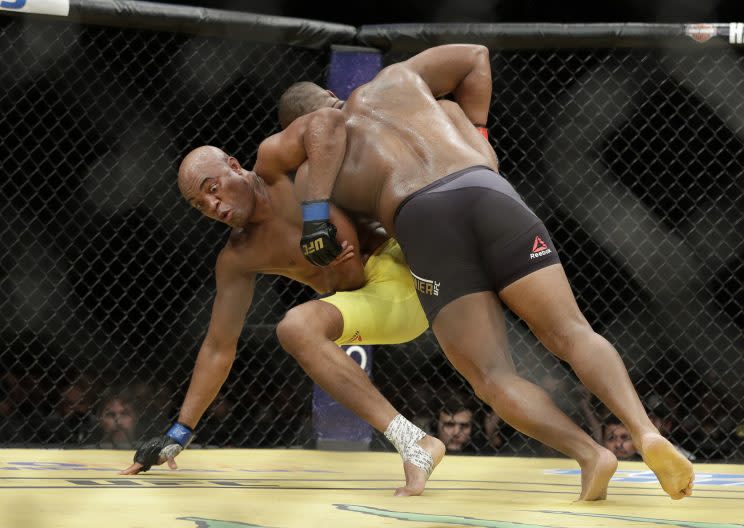 Daniel Cormier took Anderson Silva down at will during their UFC 200 bout. (AP)