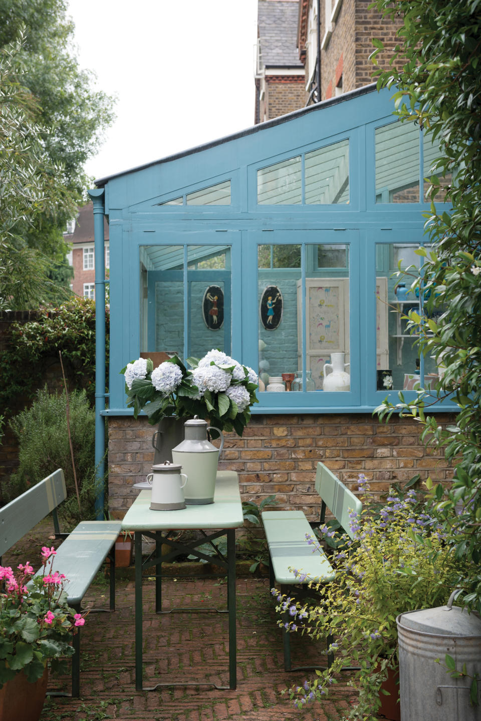 <p> Okay, so we can&apos;t always rely on the weather for eternal &apos;bluebird skies&apos;, but we can learn how to use paint to brighten up your garden. Why not create your own blue beyond, with this gorgeous shed paint idea?&#xA0; </p> <p> Don&#x2019;t restrict yourself by thinking that wooden window frames have to stay white &#x2013; they look stunning painted and we love how this blue has transformed this space.&#xA0; </p>