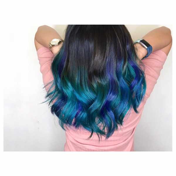 <em>Blue Ombre by <a href="http://www.beautyundercover.sg/hair/86blanc-hair-salon-far-east-plaza/" rel="nofollow noopener" target="_blank" data-ylk="slk:86 Blanc Hair Studio @ Far East Plaza;elm:context_link;itc:0;sec:content-canvas" class="link ">86 Blanc Hair Studio @ Far East Plaza</a></em>