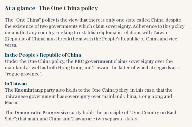 At a glance | The One China policy