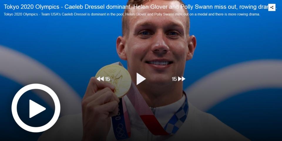 TOKYO 2020 OLYMPICS - CAELEB DRESSEL DOMINANT, HELEN GLOVER AND POLLY SWANN MISS OUT, ROWING DRAMA - MORNING UPDATE