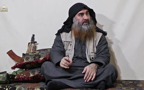 The late chief of the Islamic State group Abu Bakr al-Baghdadi appeared for the first time in five years in a propaganda video in an undisclosed location in April