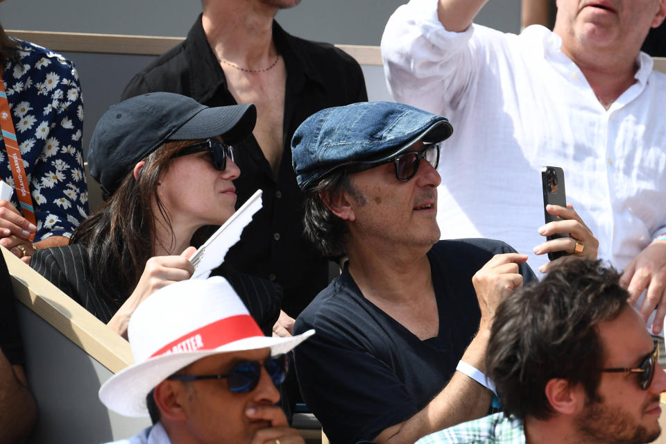 Charlotte Gainsbourg et Yvan Attal à Roland-Garros