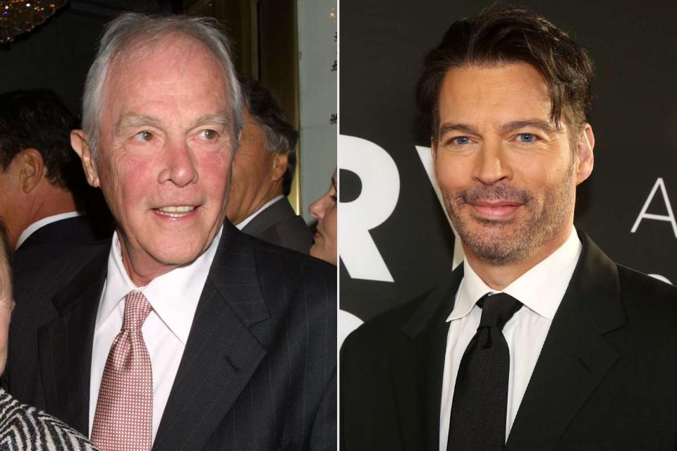 <p>Matt Baron/BEI/Shutterstock; Bruce Glikas/WireImage</p> Harry Connick Sr. and his son Harry Connick Jr.