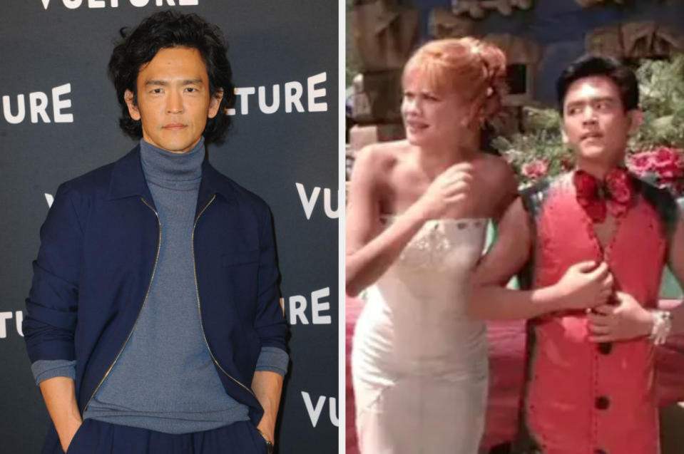 John Cho now vs. when he appeared in "The Flintstones in Viva Rock Vegas."