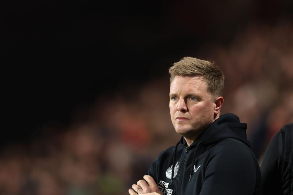 Newcastle United manager Eddie Howe (Steven Paston/PA) (PA Wire)