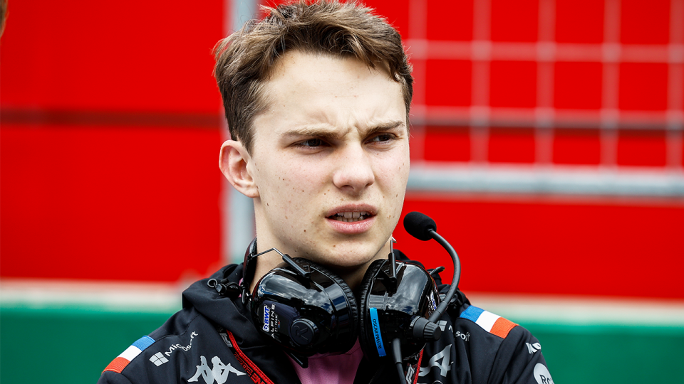 Aussie talent Oscar Piastri (pictured) watches on during the F2.