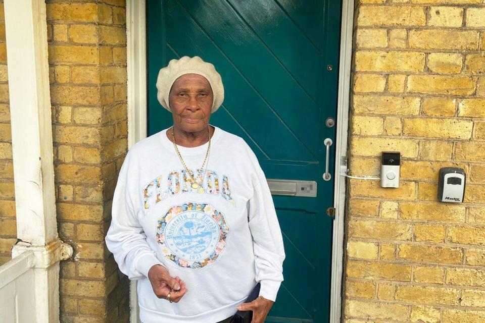 The threat of impending homelessness is weighing heavily on the 89 year-old (Nadine White/The Independent)