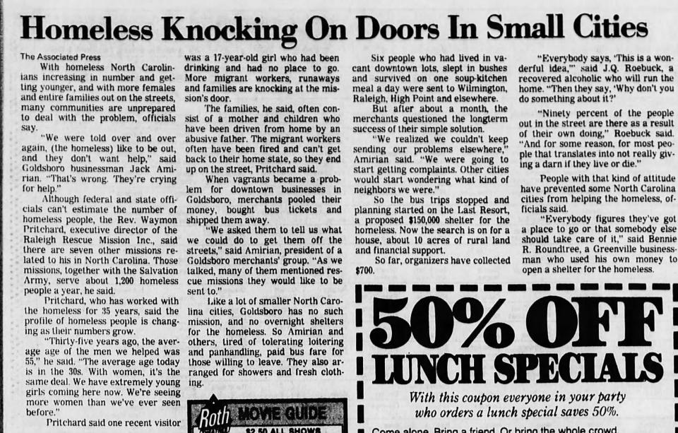 An article from the Asheville Citizen Times on Nov. 4, 1986.