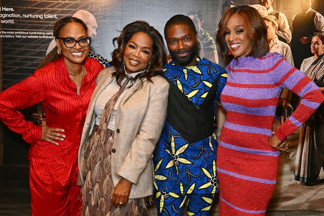 <p>Jed Cullen/Dave Benett/Getty</p> Ava DuVernay, Oprah Winfrey, David Oyelowo and Gayle King