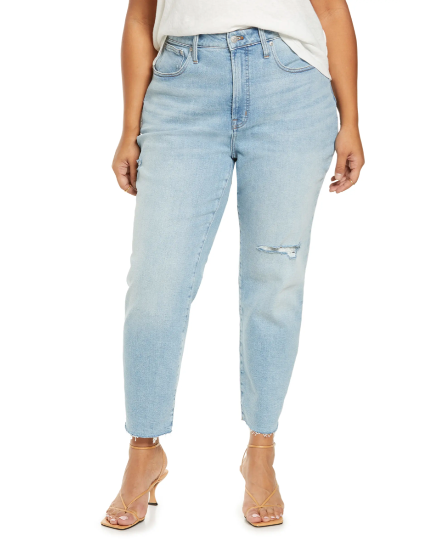 Madewell Curvy Perfect Worn-In Jeans (Photo via Nordstrom)