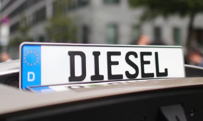 FILE PHOTO: Protests against Germany's "Dieselgate" in front of Germany's Federal Ministry of Transport and Digital Infrastructure in Berlin