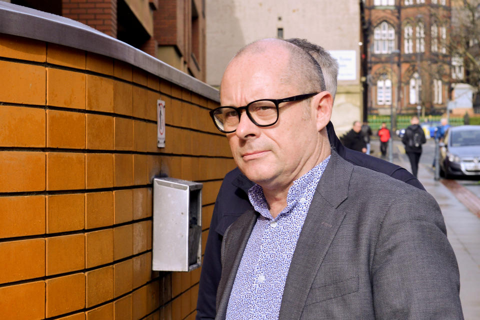 Peter Hunter arrives for sentencing. (Alex Cousins/SWNS)