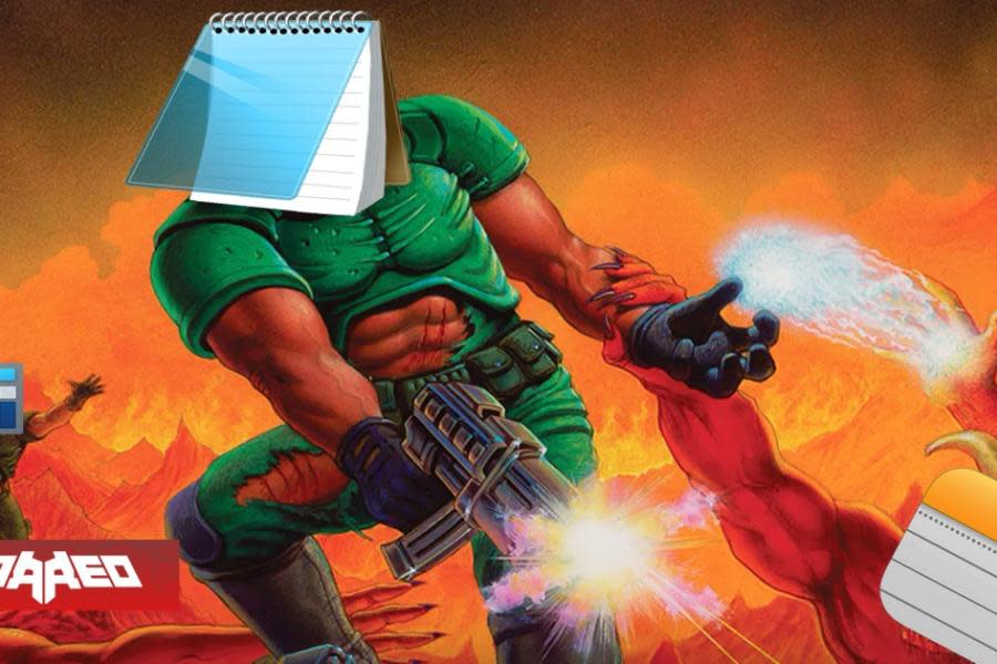 ¿Doom corriendo en un Bloc de Notas? John Romero, co-creador del juego, lo calificó de "increíble"