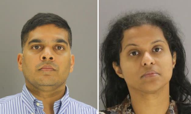 Wesley Mathews, 37, and Sini Mathews, 35, both face charges related to their 3-year-old adopted daughter, Sherin. (Photo: Dallas County Jail)