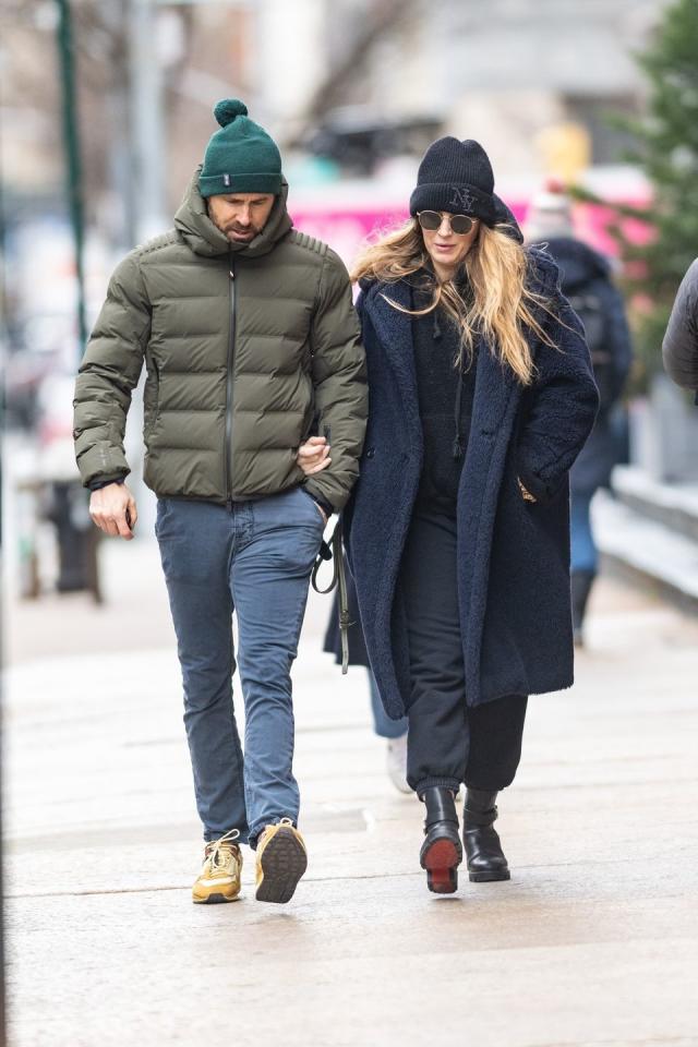 Blake Lively and Ryan Reynolds Layer Up in Cozy Looks During NYC Outing