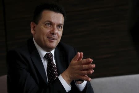 FILE PHOTO - Independent South Australian Senator Nick Xenophon speaks during an interview in Tokyo July 9, 2015. REUTERS/Thomas Peter