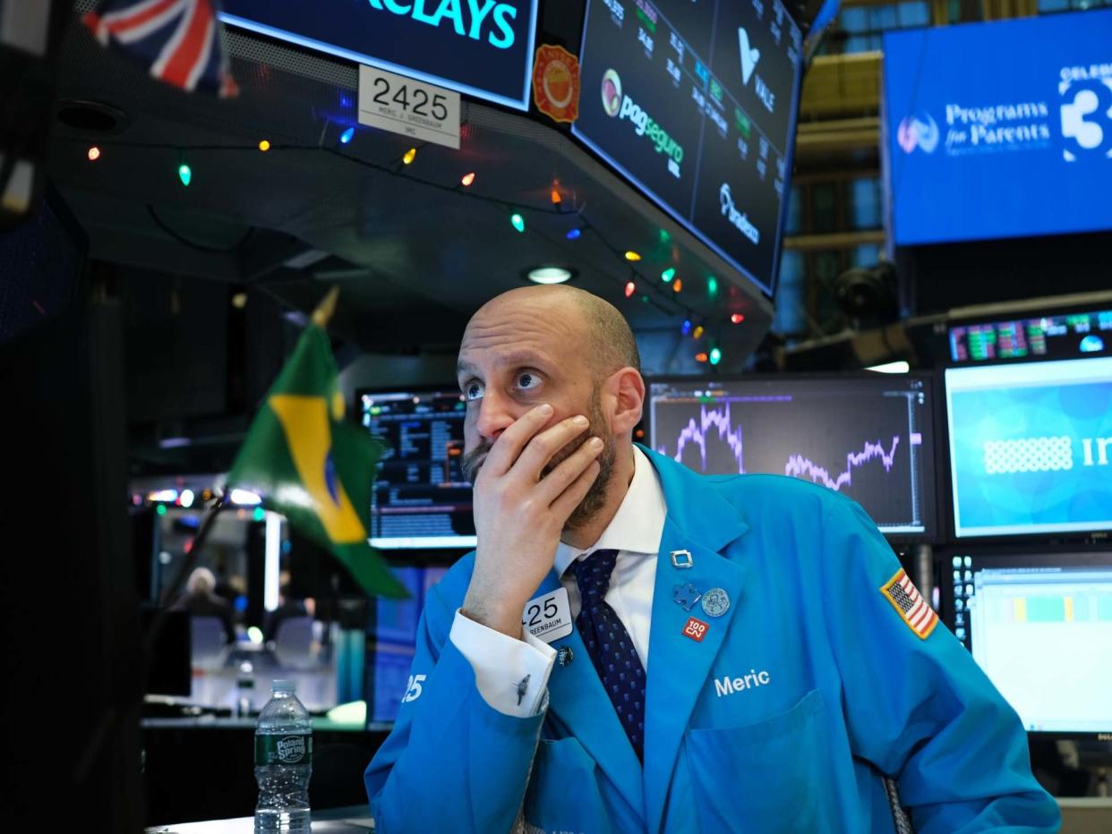 Traders work on the floor of the New York Stock Exchange (NYSE) on 3 January 2020: Getty Images